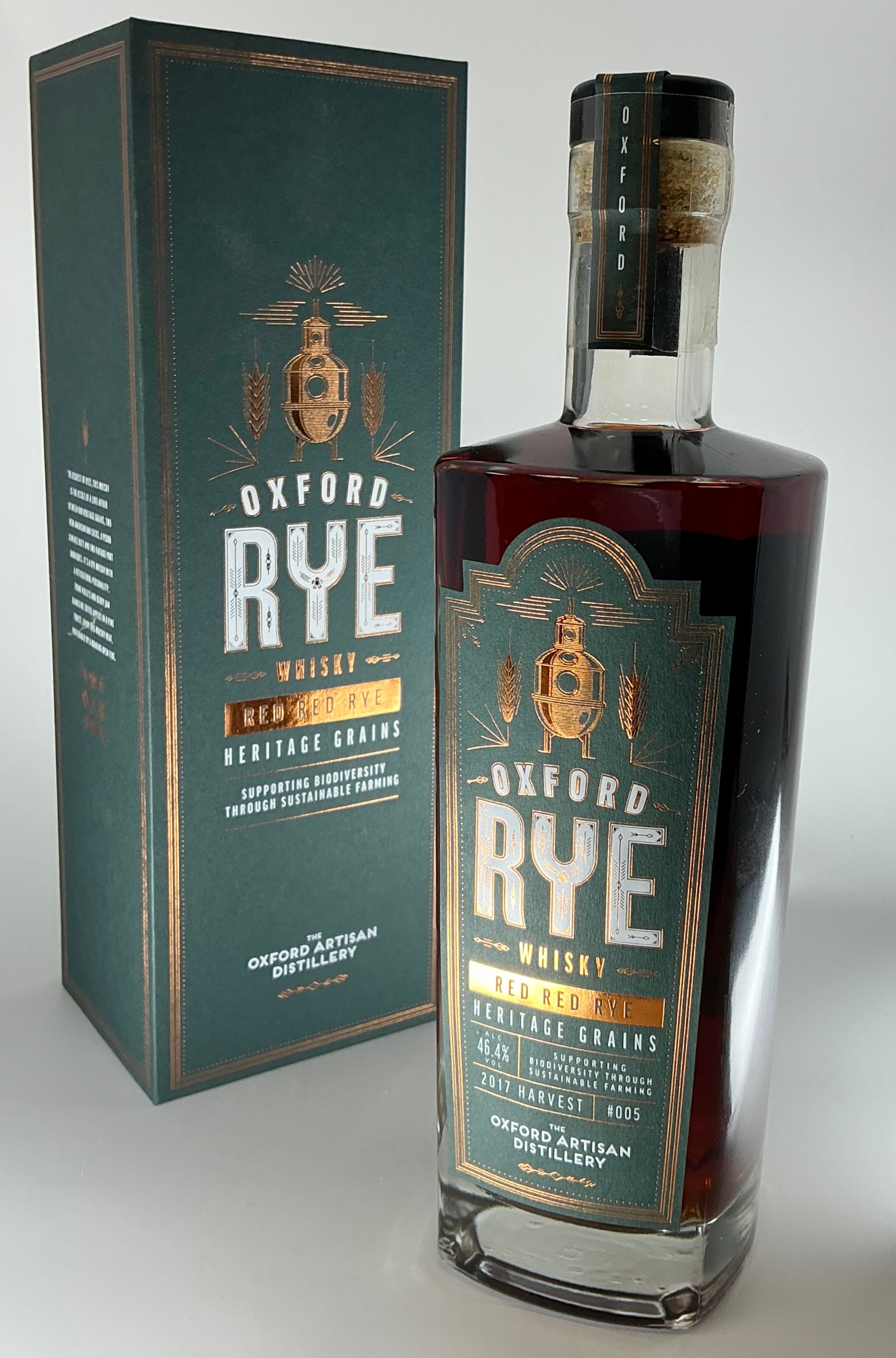 Whisky - Oxford Rye whisky, Red Red Rye, heritage grains, 2017 harvest ...