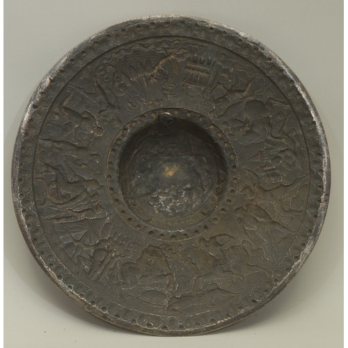 A 19th century antiquarian electrotype facsimile shield, after an ...