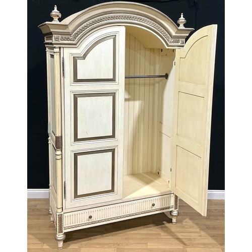 1 - A contemporary Louis XVI style armoire or wardrobe, by And So To Bed, London, 227cm high, 140cm wide... 