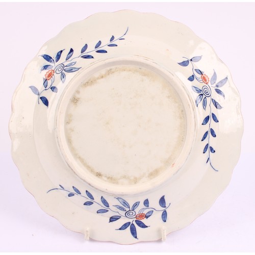 924 - A Worcester Royal Lily pattern blue and white part dessert service comprising shaped oval serving di... 