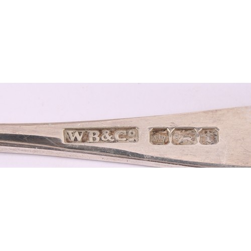 25 - A collection of silver teaspoons, various dates and makers; a pair of sugar bows; an Arts & Crafts s... 
