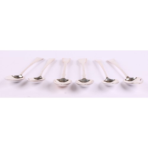 24 - A collection of George III and later silver tablespoons, various dates and makers (6), 376g
