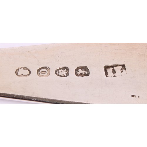 24 - A collection of George III and later silver tablespoons, various dates and makers (6), 376g