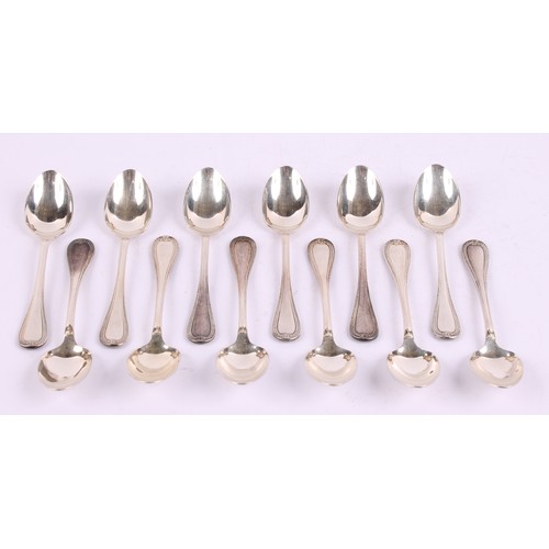 46 - A set of twelve Christofle silver plated teaspoons, 10cm long