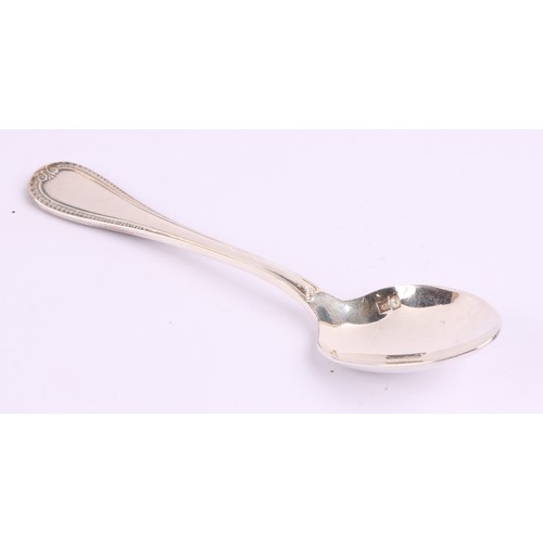 46 - A set of twelve Christofle silver plated teaspoons, 10cm long