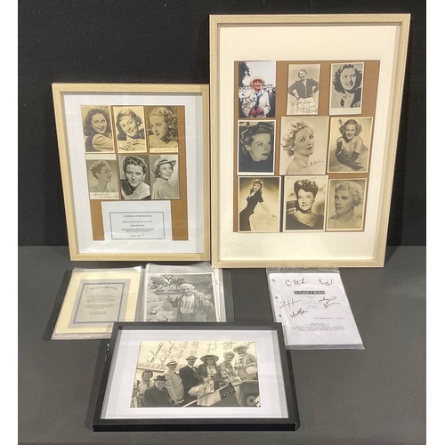 Autographs - a collection of tv personalities and film stars including ...