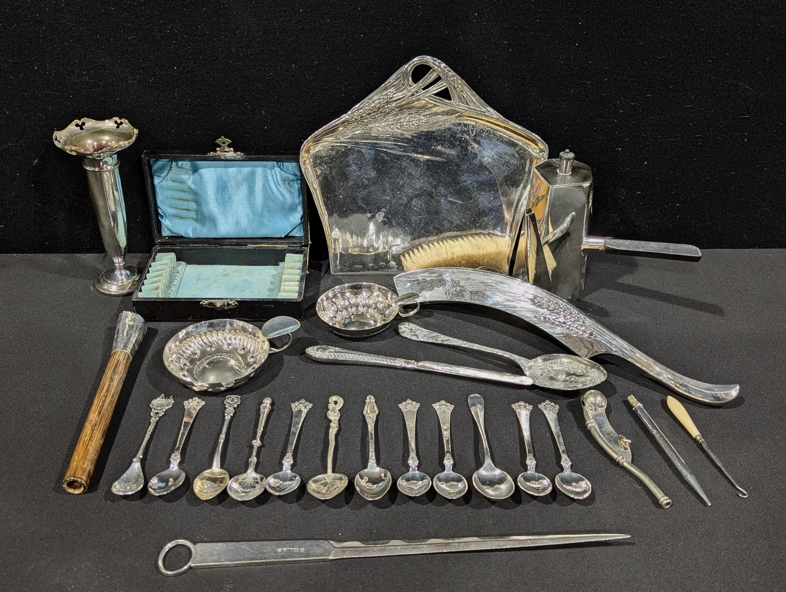 Silver & Silverplate - a set of six Scandinavian silver teaspoons ...