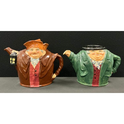 5002 - A Royal Doulton character teapot, Tony Weller, 16cm high, Rd. No. 832044, printed marks; another, Ol... 