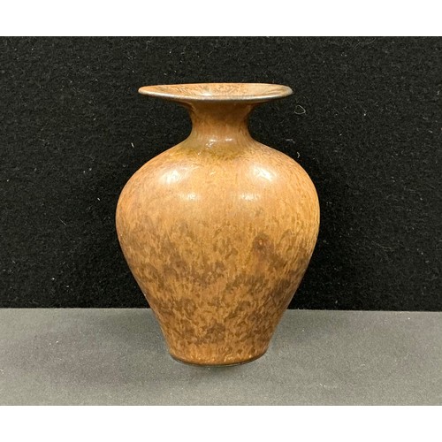 5007 - Studio Pottery -  Gunnar Nylund (1904–1997) Sweden, for Rörstrand, a compressed ovoid vase with flar... 