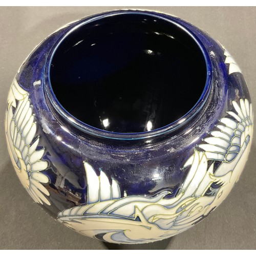 5049 - A large Moorcroft ovoid ginger jar and cover, Dance of the Griffins pattern, by Vicky Lovatt, tube l... 