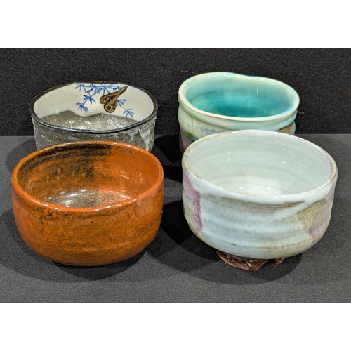 5092 - A set of four Japanese bowls, with pottery seal marks (4)