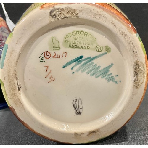 5051 - A large Moorcroft ovoid vase, Hare Today pattern, designed by Kerry Goodwin, tube lined with hares a... 