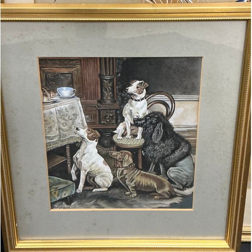 10 - A group of bird paintings - R. Verlander, Great and Little Bustard, signed, oil on board, 42cm x 73c... 