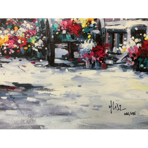 14 - Henderson Cisz, by and after, 
Westminster in Winter 
signed, limited edition giclee on canvas, numb... 