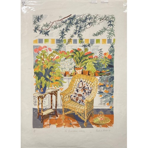 27 - Rosalind Forster (British, bn. 1948) A set of three - The Conservatory Chair, Wensleydale;  The Cons... 