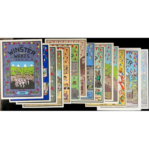 31 - Rosalind Forster (British, bn. 1948) a set of eleven Winster Wakes posters, from 1980 to 1990, each ... 
