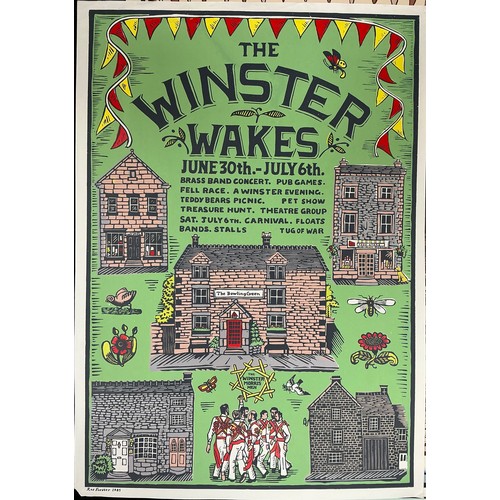 31 - Rosalind Forster (British, bn. 1948) a set of eleven Winster Wakes posters, from 1980 to 1990, each ... 