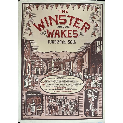 31 - Rosalind Forster (British, bn. 1948) a set of eleven Winster Wakes posters, from 1980 to 1990, each ... 