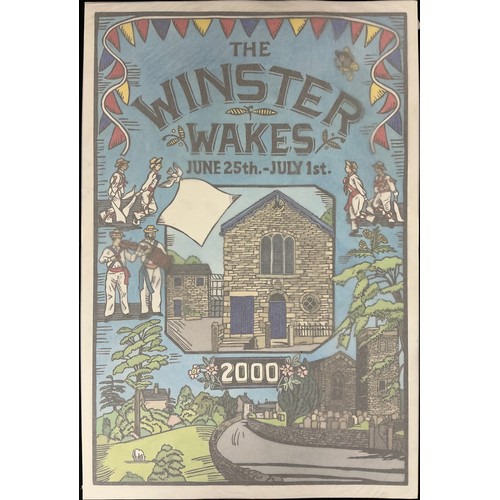 31 - Rosalind Forster (British, bn. 1948) a set of eleven Winster Wakes posters, from 1980 to 1990, each ... 