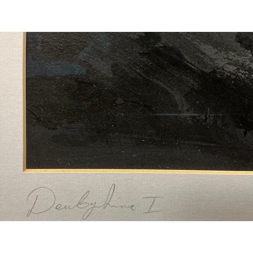 37 - Chris Skripek (Modern British, 20th / 21st century) Derbyshire I, monochromatic ‘light in landscape’... 