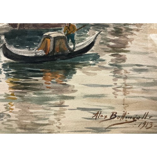 42 - Alexander Ballingall (Scottish, 19th/20th century) 
Morning, The Doges Palace, Venice 
signed, dated... 
