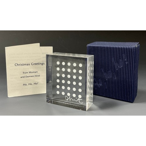 53 - Damien Hirst (b. 1965-), Ho, Ho, Ho!, for the Momart Christmas gift series 1997, perspex, internal s... 