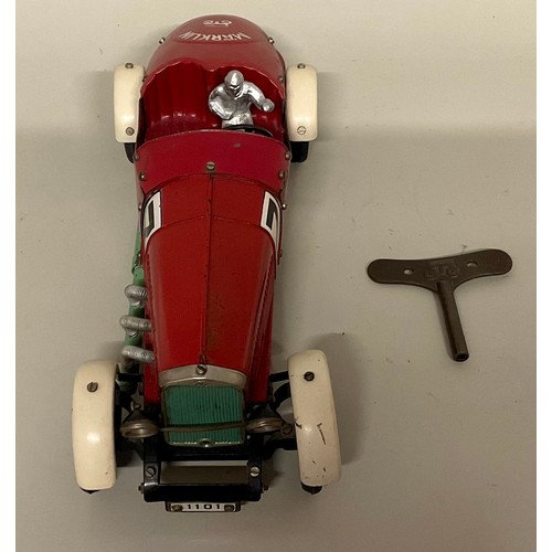 6000 - A 1930's Marklin tinplate Constructor Mercedes Benz Racing Car in red with off white wheel arches, c... 