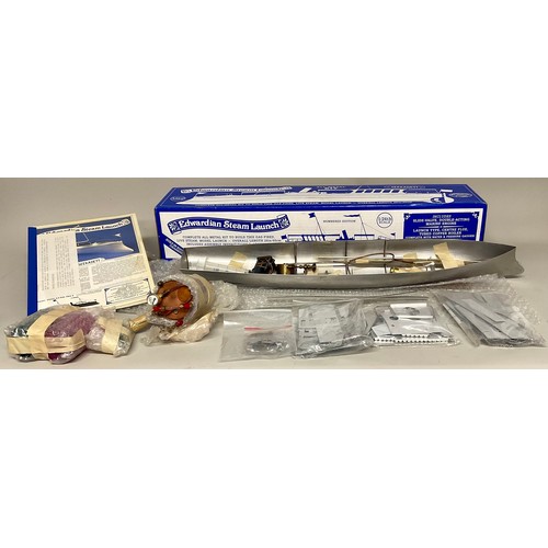 6008 - An Edwardian Steam Launch 1/24th scale all metal gas-fired live steam model kit of “Seekadett”, boxe... 