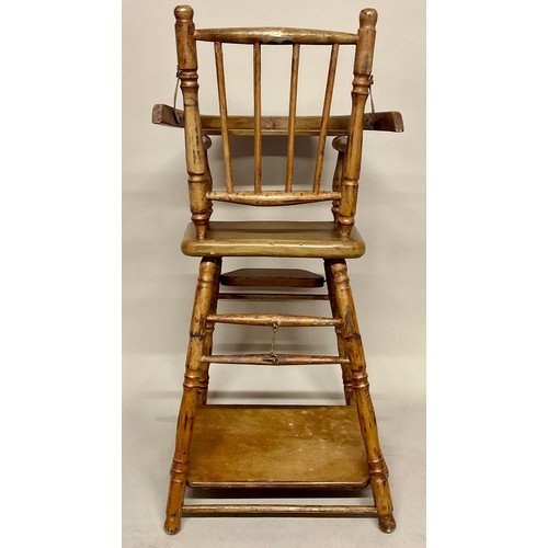 6035 - A 19th / early 20th century metamorphic doll’s high chair.