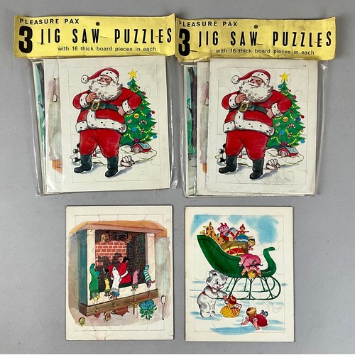 6055 - A Pleasure Pax 3 Jig-Saw Puzzle set, by Wonder Books, Div. Of Grosset & Dunlap, New York, NY, in ori... 
