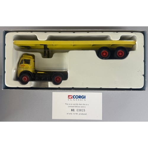 6036 - Corgi Toys - Heavy Haulage, 12801, Foden FG Articulated and Long Platform Trailer, limited edition 3... 