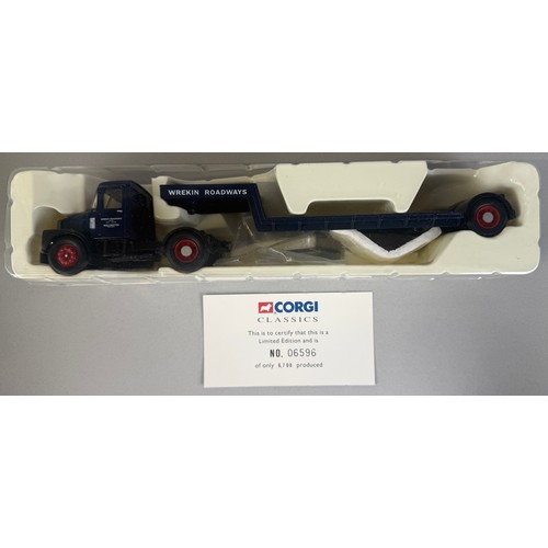 6036 - Corgi Toys - Heavy Haulage, 12801, Foden FG Articulated and Long Platform Trailer, limited edition 3... 