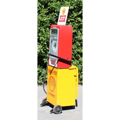8043 - Petroliana - a vintage Avery-Hardoll petrol/oil pump trolley, M/C. No. PE2108, later painted with in... 