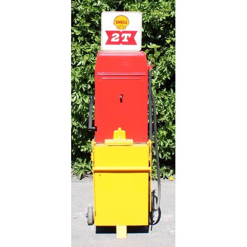 8043 - Petroliana - a vintage Avery-Hardoll petrol/oil pump trolley, M/C. No. PE2108, later painted with in... 