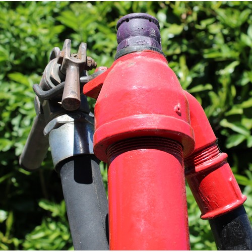 8040 - Petroliana - a vintage Avery Hardoll Ltd hand cranked petrol pump, Model CH1 Consumer Pump, painted ... 