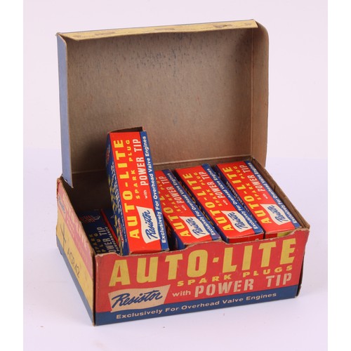 8027 - Automobilia - a box of vintage AC SPARK PLUGS, containing ten individually packaged plugs, AC Spark ... 