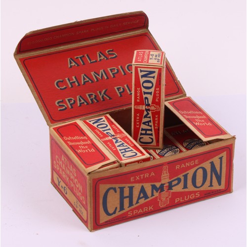 8027 - Automobilia - a box of vintage AC SPARK PLUGS, containing ten individually packaged plugs, AC Spark ... 