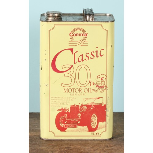 8003 - A 1970's ten litre can, FINNIGAN'S WAXOYL, illustrated with a car and instructions, 38cm high; a pet... 