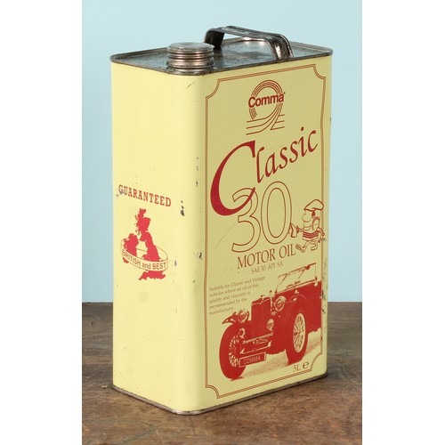8003 - A 1970's ten litre can, FINNIGAN'S WAXOYL, illustrated with a car and instructions, 38cm high; a pet... 
