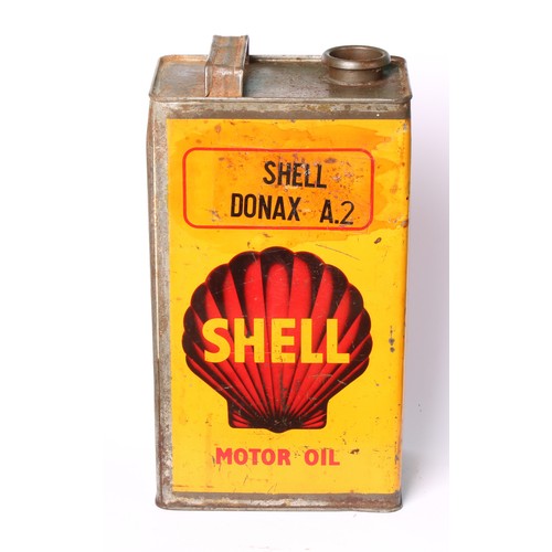 Petroliana - a vintage rectangular oil can, SHELL MOTOR OIL, SHELL ...