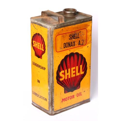 Petroliana - a vintage rectangular oil can, SHELL MOTOR OIL, SHELL ...