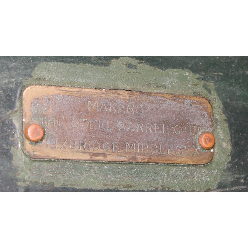 8028 - Automobilia - a Carless Capel & Leonard London forecourt oil dispenser cabinet, hinged locking plate... 