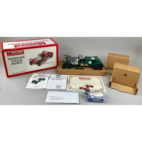 6024A - A Mamod live steam Le Mans Racer LM1R, green livery, number 7 decals, limited edition no.270, comple... 