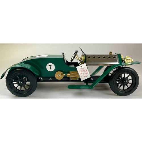 6024A - A Mamod live steam Le Mans Racer LM1R, green livery, number 7 decals, limited edition no.270, comple... 