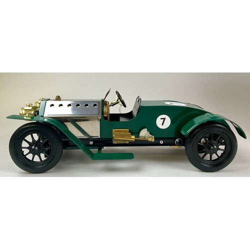 6024A - A Mamod live steam Le Mans Racer LM1R, green livery, number 7 decals, limited edition no.270, comple... 