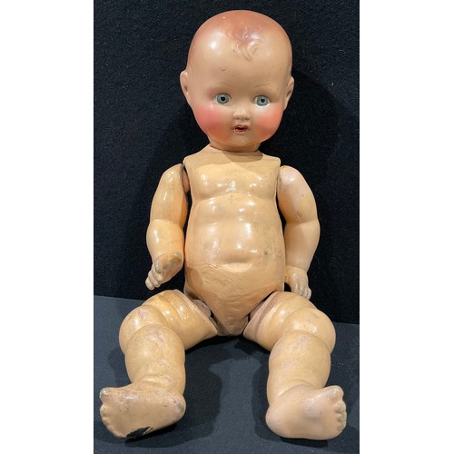 6041A - Dolls - An early 20th century German bisque headed doll by Armand Marseille, the back of the head ma... 