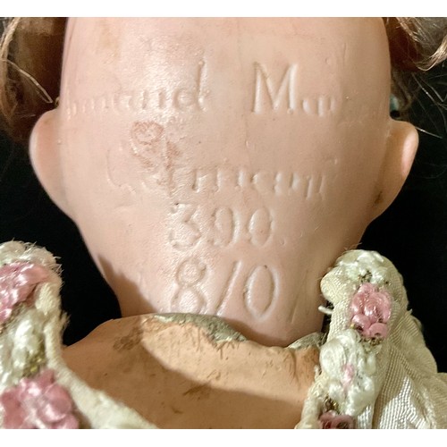 6041A - Dolls - An early 20th century German bisque headed doll by Armand Marseille, the back of the head ma... 