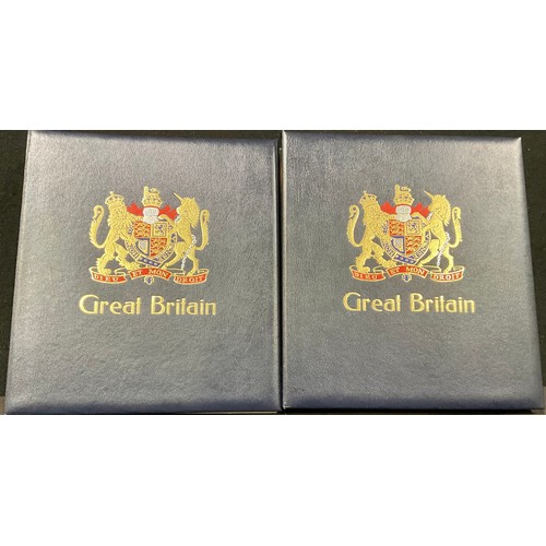 5017 - Stamps : GB Davo albums Vol. 1 & 2 QV sparce but from then on mostly mint EDVII , GV etc .All QEII p... 