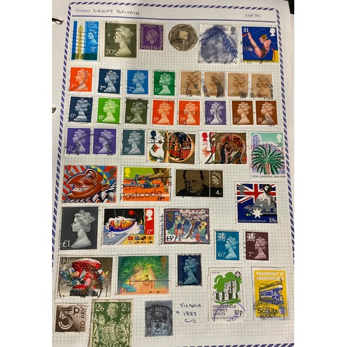 5026 - An album of British and World Stamps. Mainly British ERII issues.