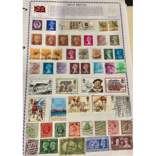 5026 - An album of British and World Stamps. Mainly British ERII issues.